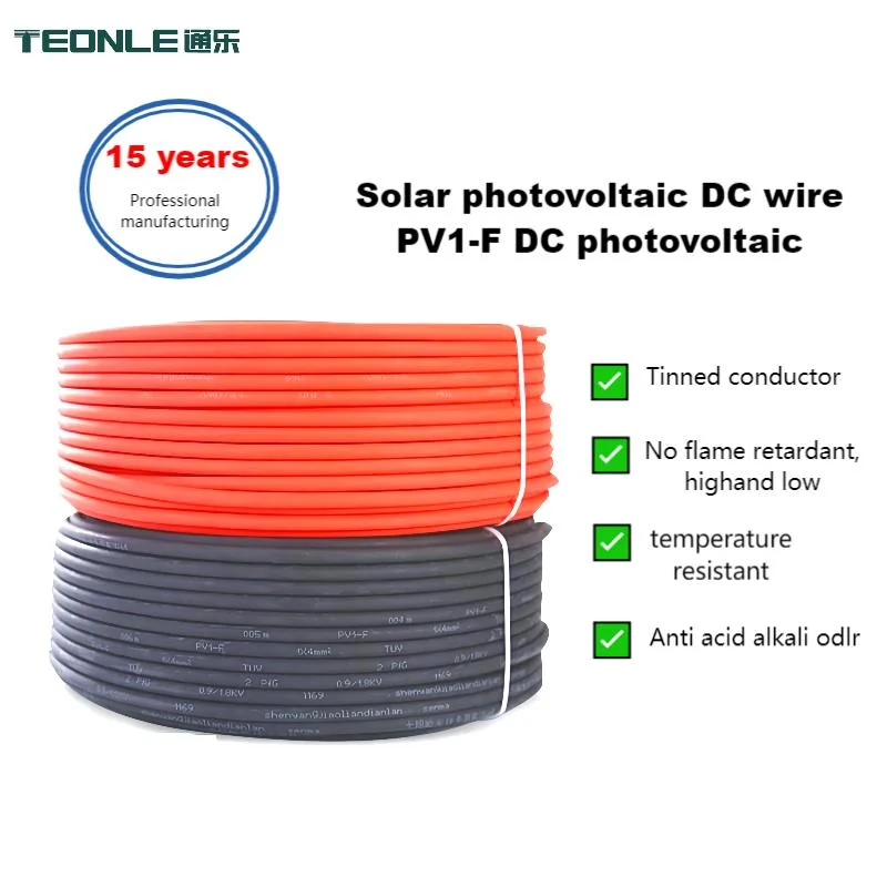 XLPE Sheathed Flexible Solar Cable PV Cable for UL&TUV Approved