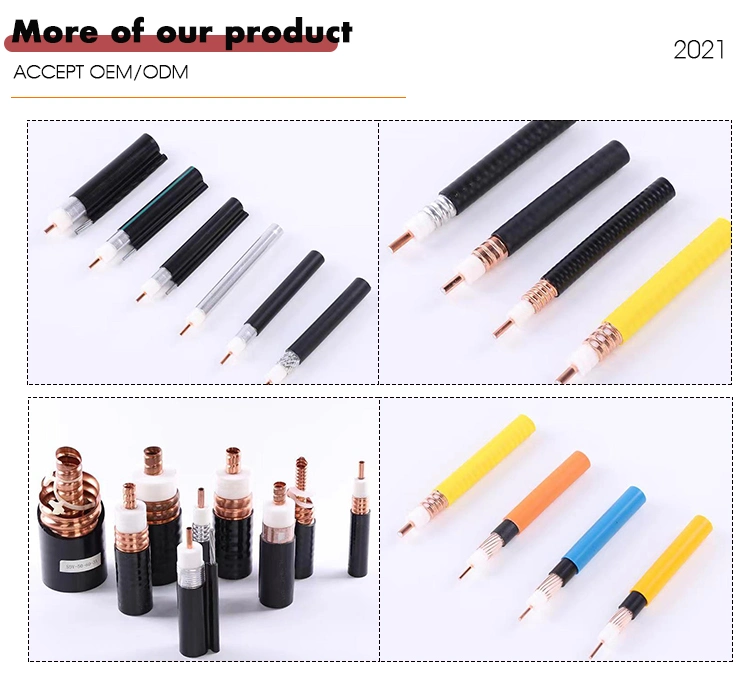 RF Coaxial Cable, 1/2, 1/2flex, 1/4, 3/8, 7/8 RF Feeder Cable for Communication